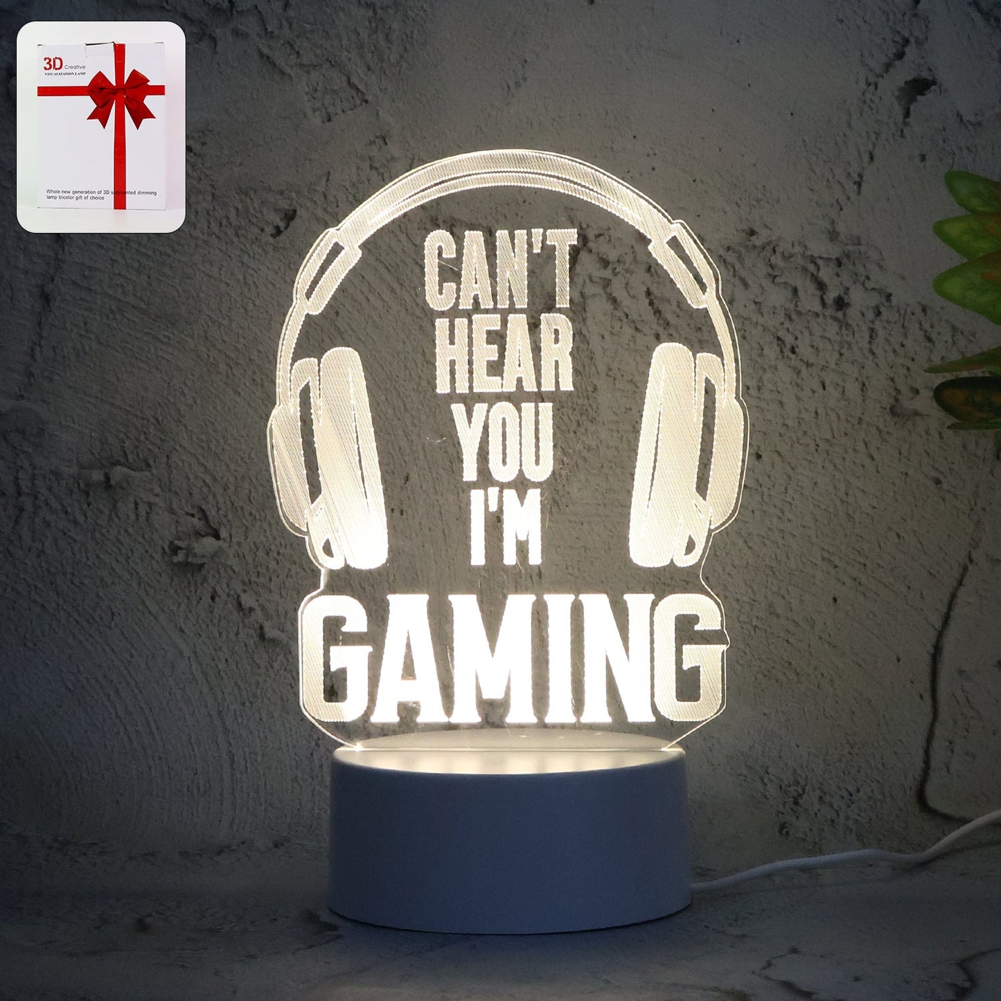 3D Acrylic LED Night Lamps – (1 Pc / Mix Design)